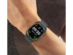 Smartwatch naiste meeste kummipaelaga spordikell Bluetooth kõned must