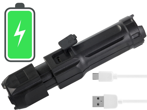 Linterna táctica recargable led zoom xpe led militar fuerte policía