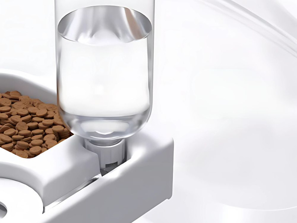 2in1 topelt toidu- ja veekaussi 500 ml mahutiga koerale-kassile