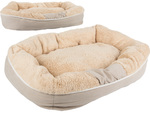 Plush dog playpen bed soft cushion couch bedding fluffy