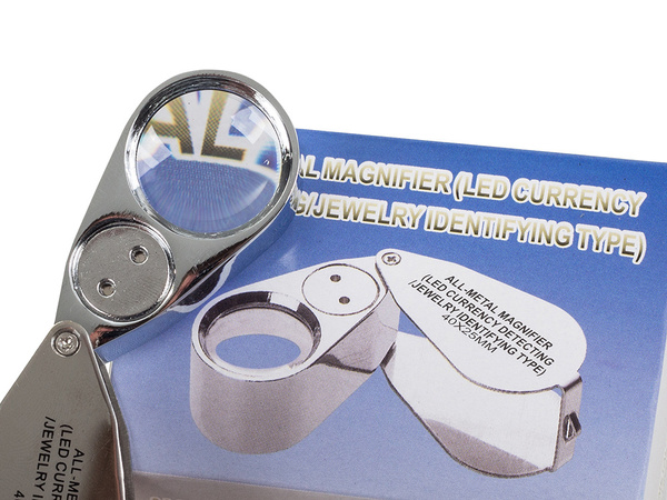 Luna plegable 2 led uv metal 40x