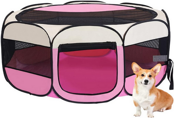 Enclos pliable pour chien lit pour animal de compagnie cage pour chat grand chenil léger