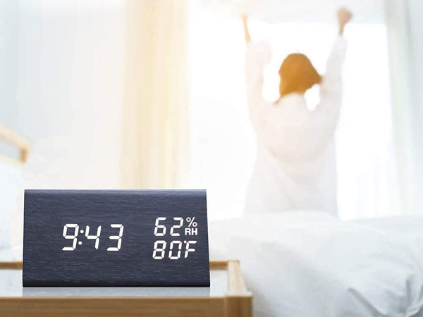 Réveil électronique thermomètre hygromètre