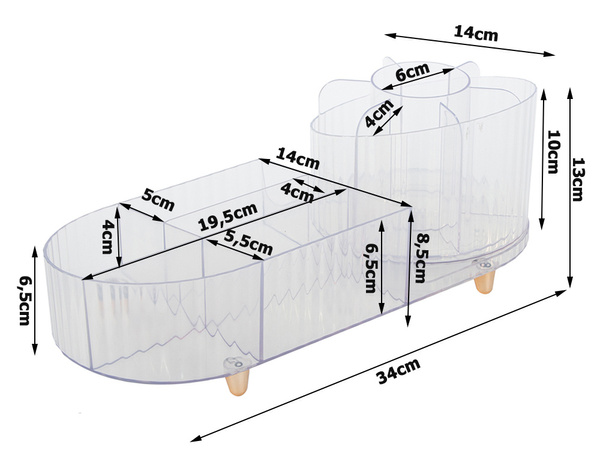 Schatulle kosmetik organizer schmuck pinselhalter drehbarer pinselhalter