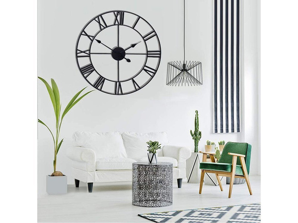 Rome retro vintage loft 3d sienas pulkstenis 50cm