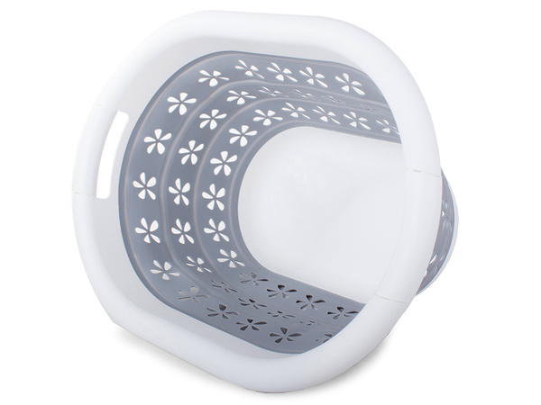 Laundry basket folding silicone bowl