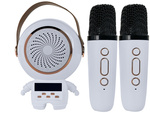Wireless karaoke personal kit bluetooth speaker + 2x microfon