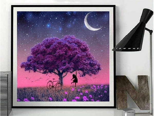 Diamante bordado árbol conjunto diamante pintura