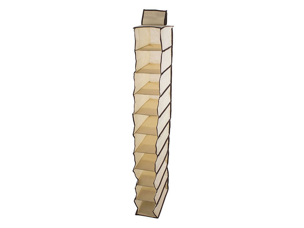 Wardrobe organiser hanging shelf with 10 shelves 120