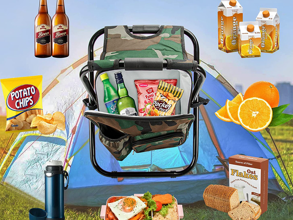 Fishing chair with backpack folding bag 3in1