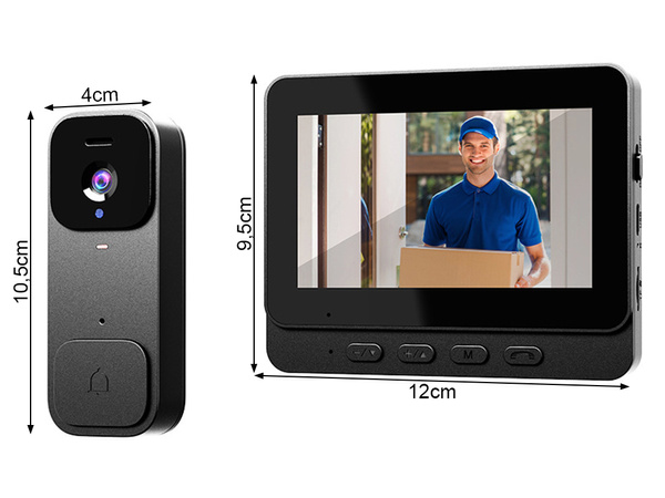 Video domový telefón bezdrôtový video domový telefón pre brány nočné videnie