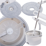 Rotationsmop 360 spin eimer set 2x mikrofaser pads