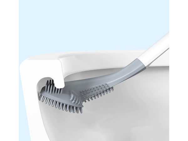 Escobilla de silicona gancho higiénico para inodoro