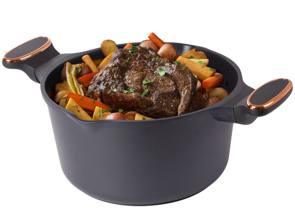 Serpenyő serpenyő fedővel 4.55l indukciós serpenyő