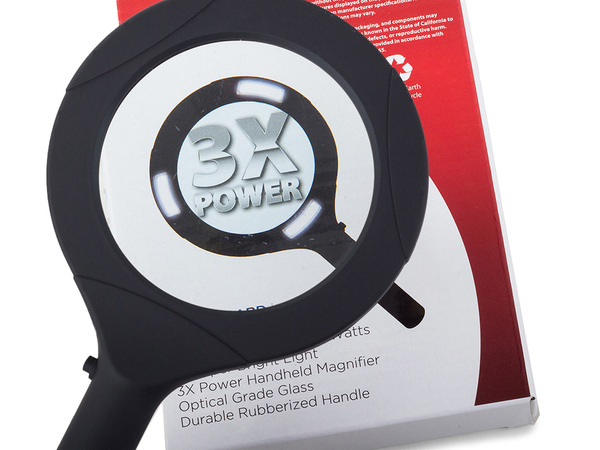 Rankinis skaitymo didintuvas 3x smd diodų stiklas