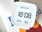 Ébresztőóra dátummal és hőmérséklettel szundi funkcióval lcd nedvesség a levegőben