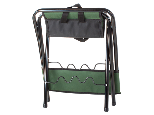 Fishing chair backrest with rod holder