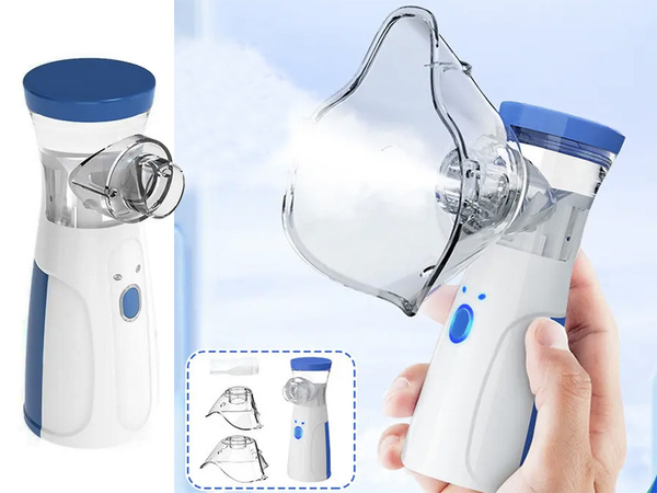 Inhalátor nebulizátor mesh přenosná bezdrátová tichá maska