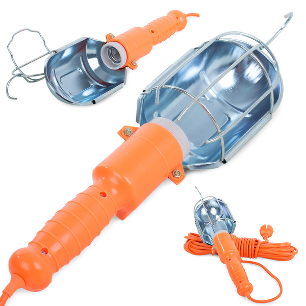 Lampe d'atelier avec crochet 8m lampe de garage 230v 60w