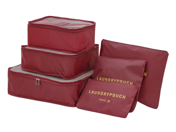 Organizadores de viaje para bolsas de ropa x6