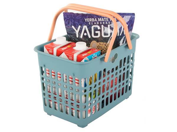 Shopping basket handy for mushrooms vegetables folding handles for picnics