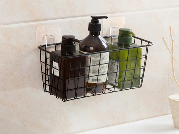 Panier suspendu métal organisateur étagère cuisine suspendue noir