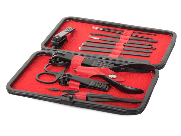 Set manicura cortauñas tijeras estuche 16el