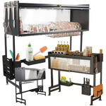 Dryer for dishes, plates and cutlery large drinker cabinet organiser 85 cm