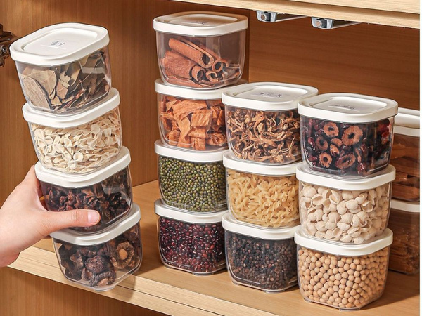 Food container with lid airtight kitchen organiser 500ml 0.5l