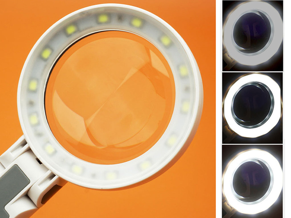Magnifying glass cosmetic reading lamp illumination 20 led