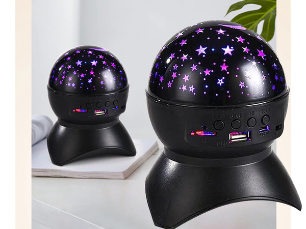 Zvaigžņu projektors nakts gaisma zvaigžņu led skaļrunis bluetooth usb projektors