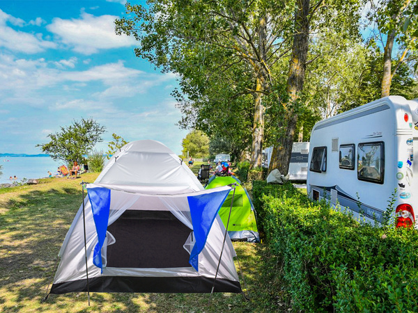 4-personen-zelt iglo mit vordach camping strand