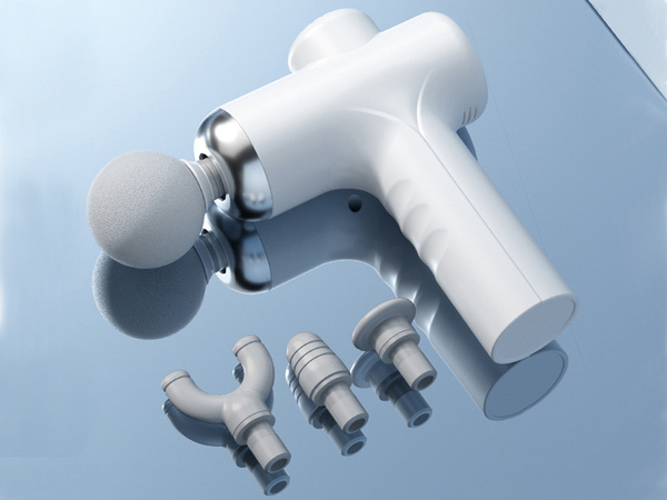 Pistola de masaje espalda cuerpo pierna masajeador fuerte pistola de masaje 4 puntas