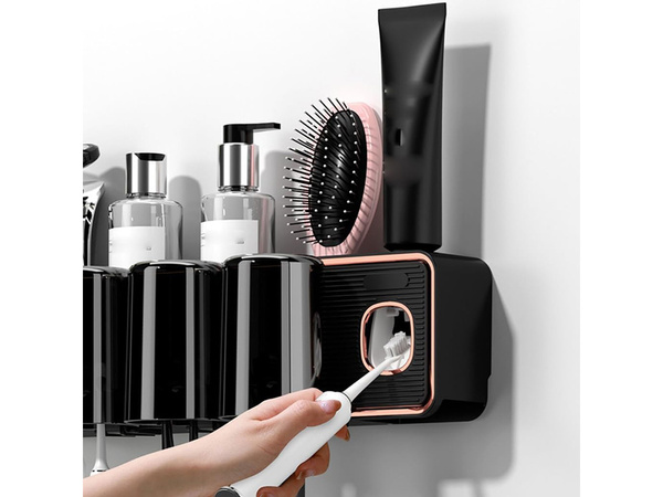 Zahnpastaspender zahnbürstenhalter hängeorganisation mit becher