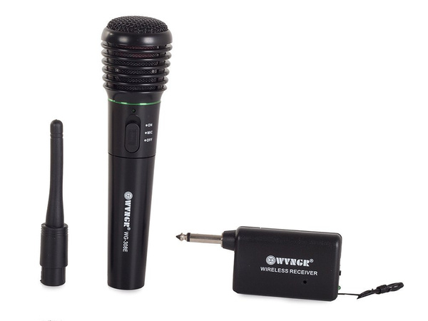 Vezeték nélküli karaoke mikrofon + állomás + kábel!
