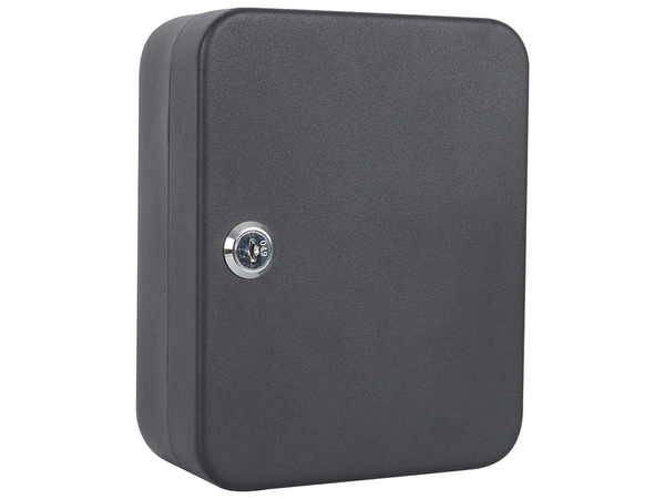 Key safe metal case lockable for 20 keys hangers with hooks
