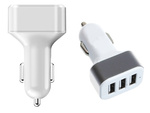 Chargeur de voiture pour allume-cigare 3xusb
