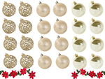 Têtes de sapin de noël 6/4/3 cm kit 100 pièces