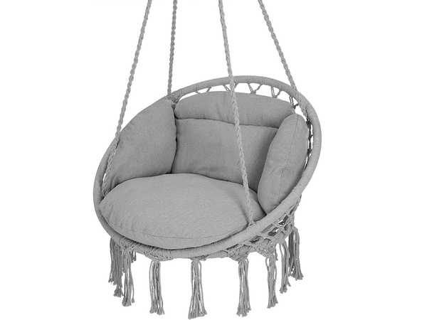 Hamac avec coussin chaise suspendue balançoire nid de cigogne maison de jardin boho