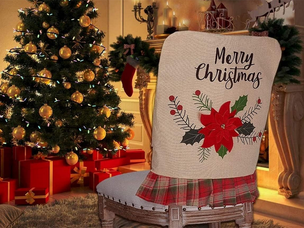 Acoperire spate scaun crăciun decor crăciun decorare decorare