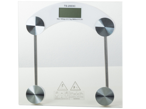 180kg ELECTRONIC BATHROOM WEIGHTERY GLASS LCD TRANSPARENT TO BATHROOM