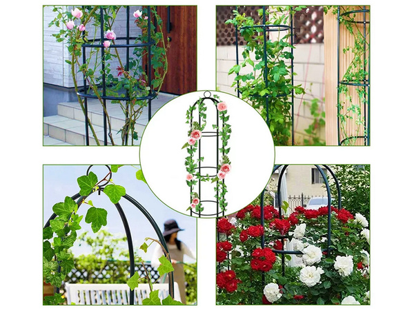 Gradina pergola flori suport coloana pentru plante cataratoare arc clopot pentru trandafiri 190
