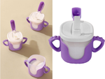 Gobelet bébé en silicone 300ml avec paille