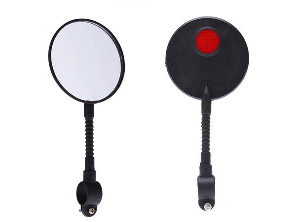 Oglindă retrovizoare pentru biciclete cu reflector