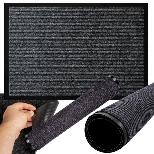 Felpudo de goma para zapatos debajo de la puerta principal de la casa 40 x 60