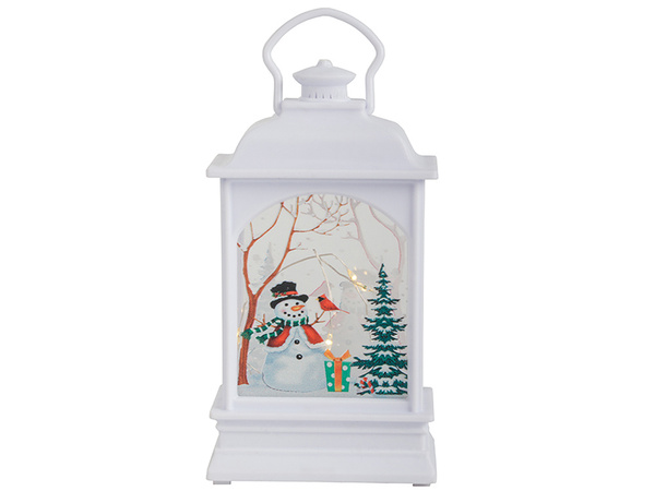 Lanterne de noël décoration lanterne led décoration vitrail lanterne bonhomme de neige