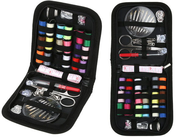 Siuvimo rinkinys siuvimo dėklas adatos siūlai smeigtukai