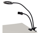 24 led desk lamp with clip phone holder