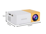 Proyector yg300 version 2025 full hd tv portatil proyector usb hdmi mando a distancia