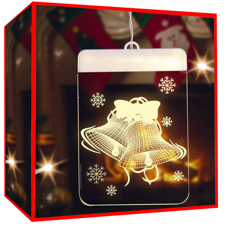 3d stained glass window decoration christmas lights